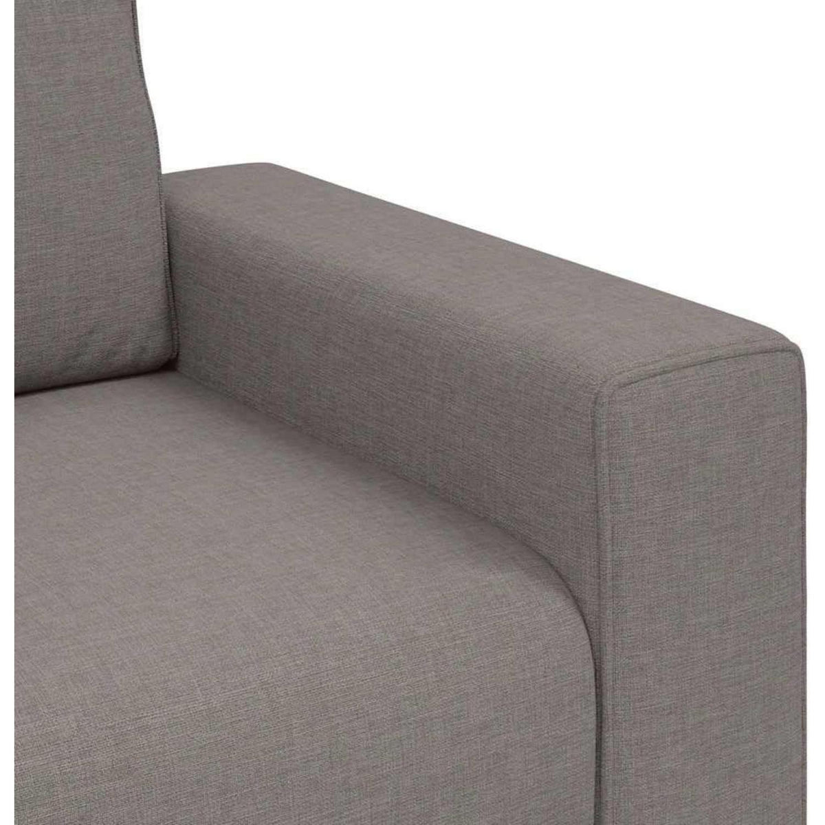 Bequemes 2-Sitzer Sofa im Modern-Stil, Taupe