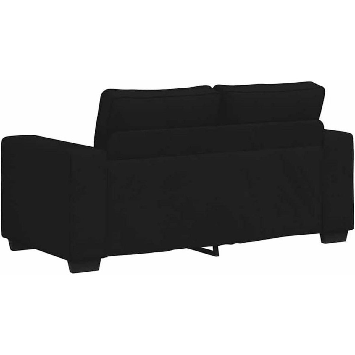 Schlafsofa Bettsofa 2-Sitzer Schwarz – Bequem & Vielseitig