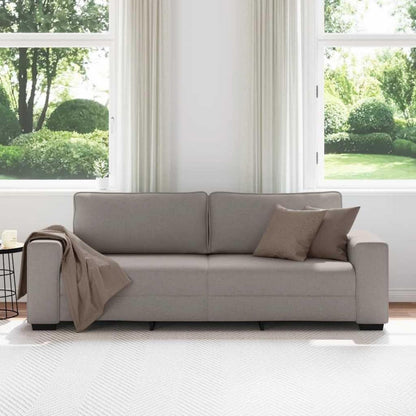 Modernes Sofa mit extra tiefen Sitzen, Taupe 180 cm