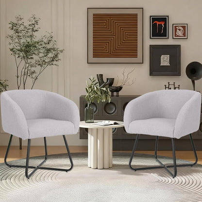 Mingone Lounge Sessel 2er Set Grau – Modern & Bequem