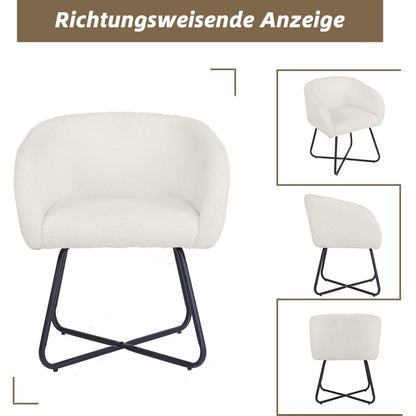 Mingone Lounge Sessel 2er Set - Weiß, Modern & Bequem