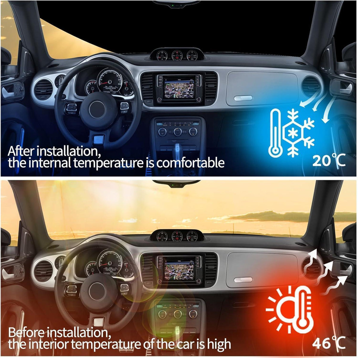 Frontscheibenabdeckung Ford Transit Custom 2012-2022