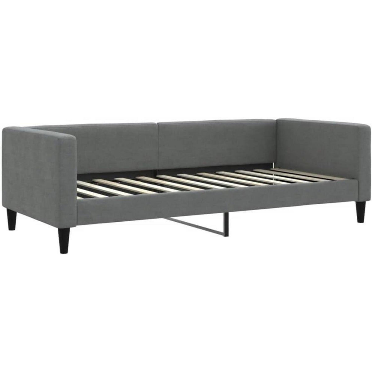 Tagesbett ausziehbar mit Schubladen & Schlaffunktion – Dunkelgrau 100x200 cm