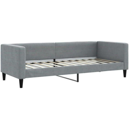 Tagesbett Hellgrau 80x200 cm mit Stauraum & Schlaffunktion
