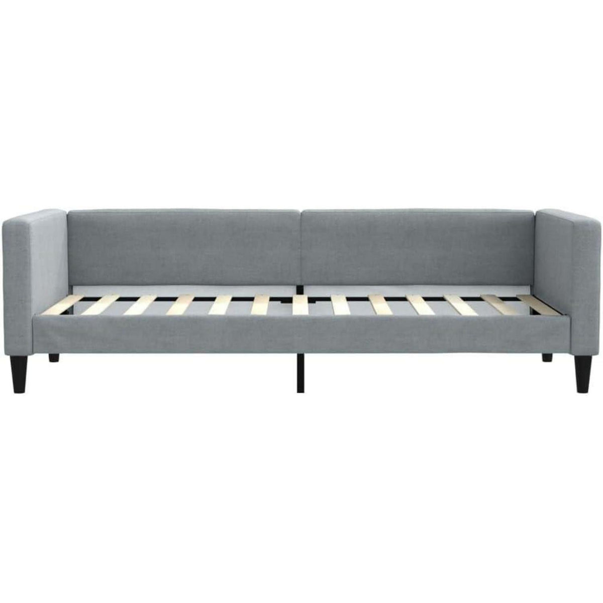 Tagesbett Hellgrau 80x200 cm mit Stauraum & Schlaffunktion