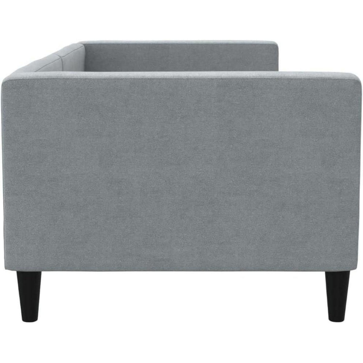 Tagesbett Hellgrau 80x200 cm mit Stauraum & Schlaffunktion
