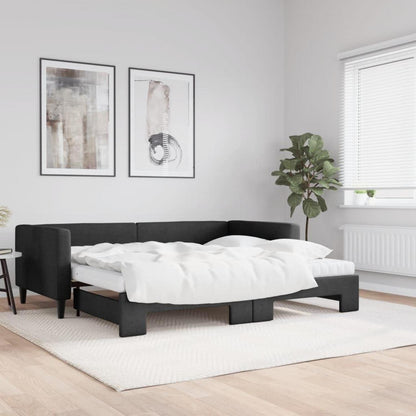 2-Sitzer Schlafsofa 90x200 cm mit Bettkasten & Matratze