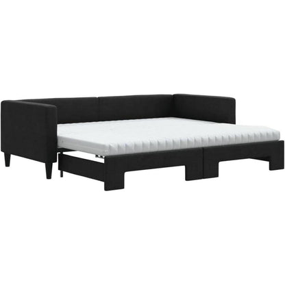 2-Sitzer Schlafsofa 90x200 cm mit Bettkasten & Matratze