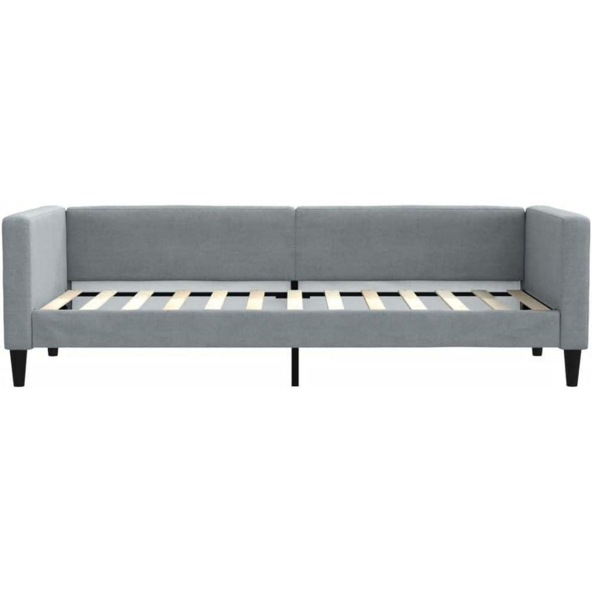 Schlafsofa 2-Sitzer mit Matratze – Hellgrau 80x200 cm