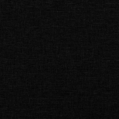 Tagesbett ausziehbar mit Matratze – 2-Sitzer-Schlafsofa 100x200 cm Schwarz