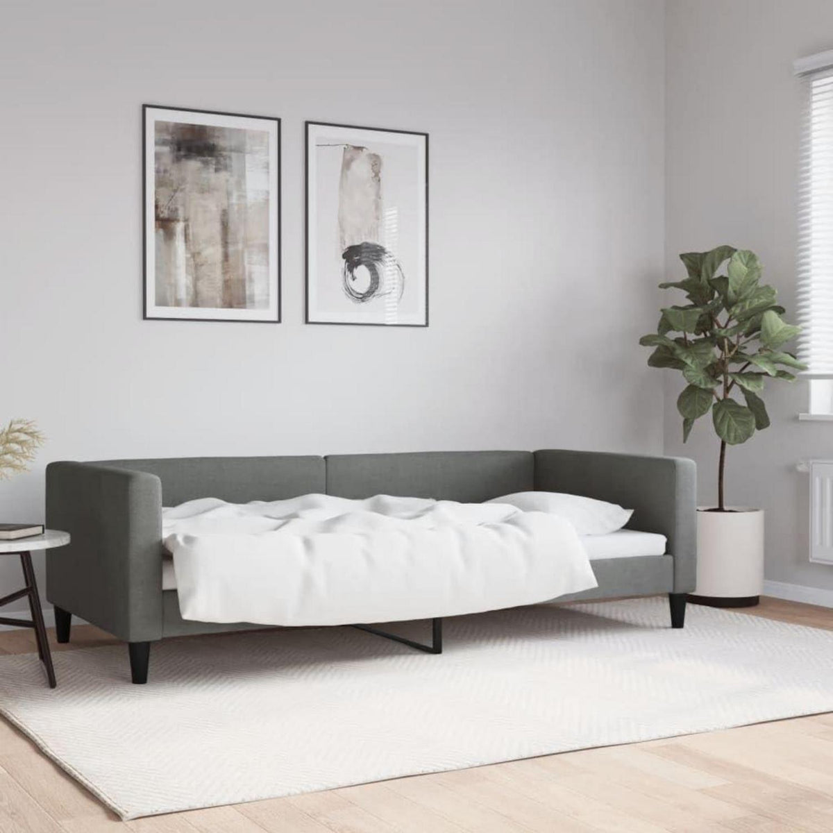 Tagesbett Schlafsofa 2-Sitzer mit Stauraum & Schlaffunktion 90x200 cm