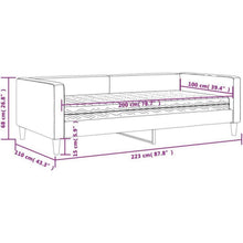2-Sitzer Schlafsofa mit Matratze & Stauraum – 100x200 cm