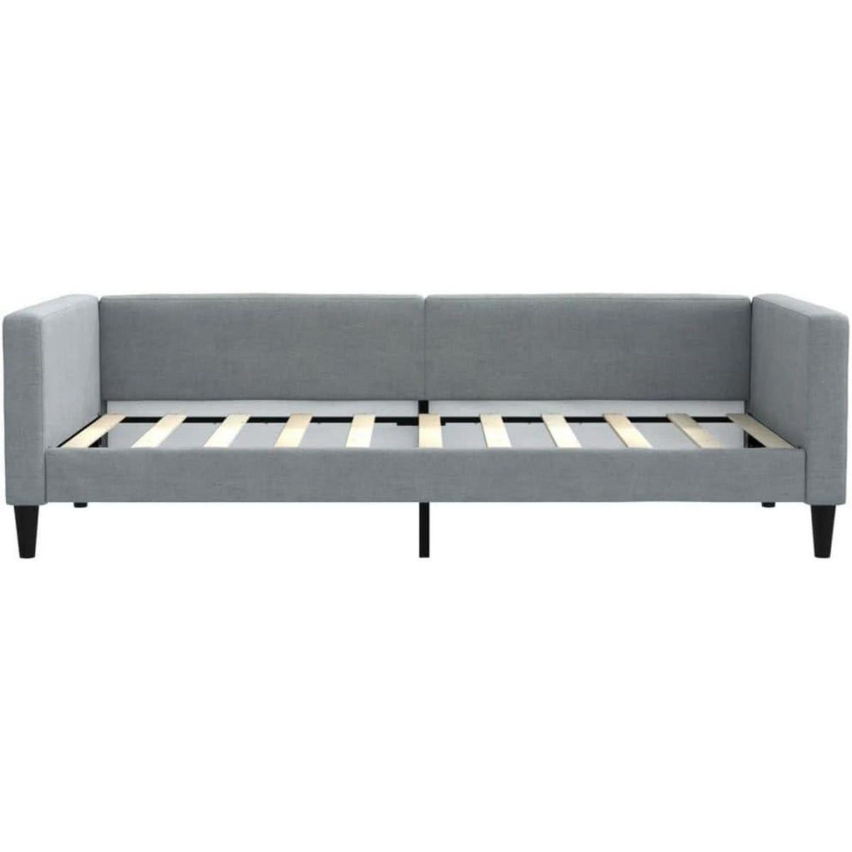 Tagesbett Schlafsofa 2-Sitzer mit Stauraum & Schlaffunktion, Hellgrau