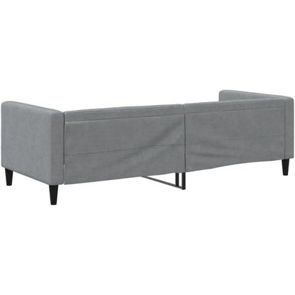 Tagesbett Schlafsofa 2-Sitzer mit Stauraum & Schlaffunktion, Hellgrau