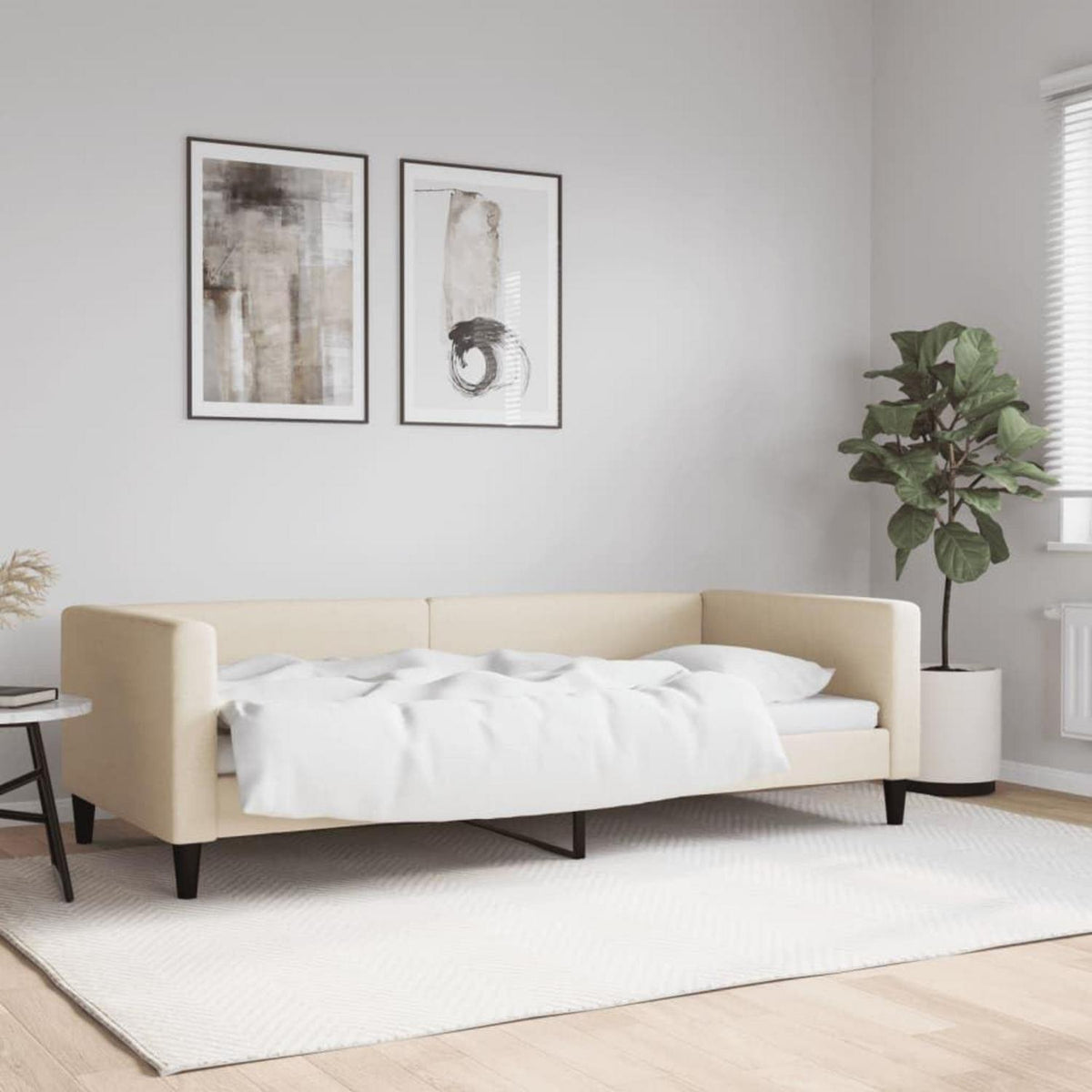 Tagesbett Schlafsofa 2-Sitzer mit Stauraum & Schlaffunktion 90x200 cm