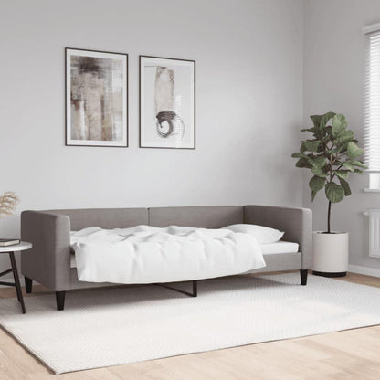 2-Sitzer Schlafsofa mit Stauraum & Bettfunktion, Taupe 80x200 cm