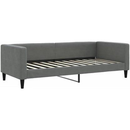Tagesbett ausziehbar mit Schubladen – Schlafsofa 90x200 cm Dunkelgrau