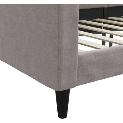 2-Sitzer Schlafsofa mit Stauraum & Bettfunktion, Taupe