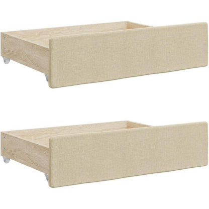2-Sitzer Schlafsofa mit Bettkasten & Schublade, 90x200 cm
