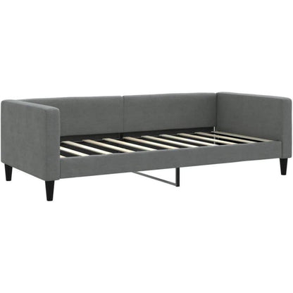 Tagesbett Schlafsofa 2-Sitzer mit Stauraum & Schlaffunktion Dunkelgrau