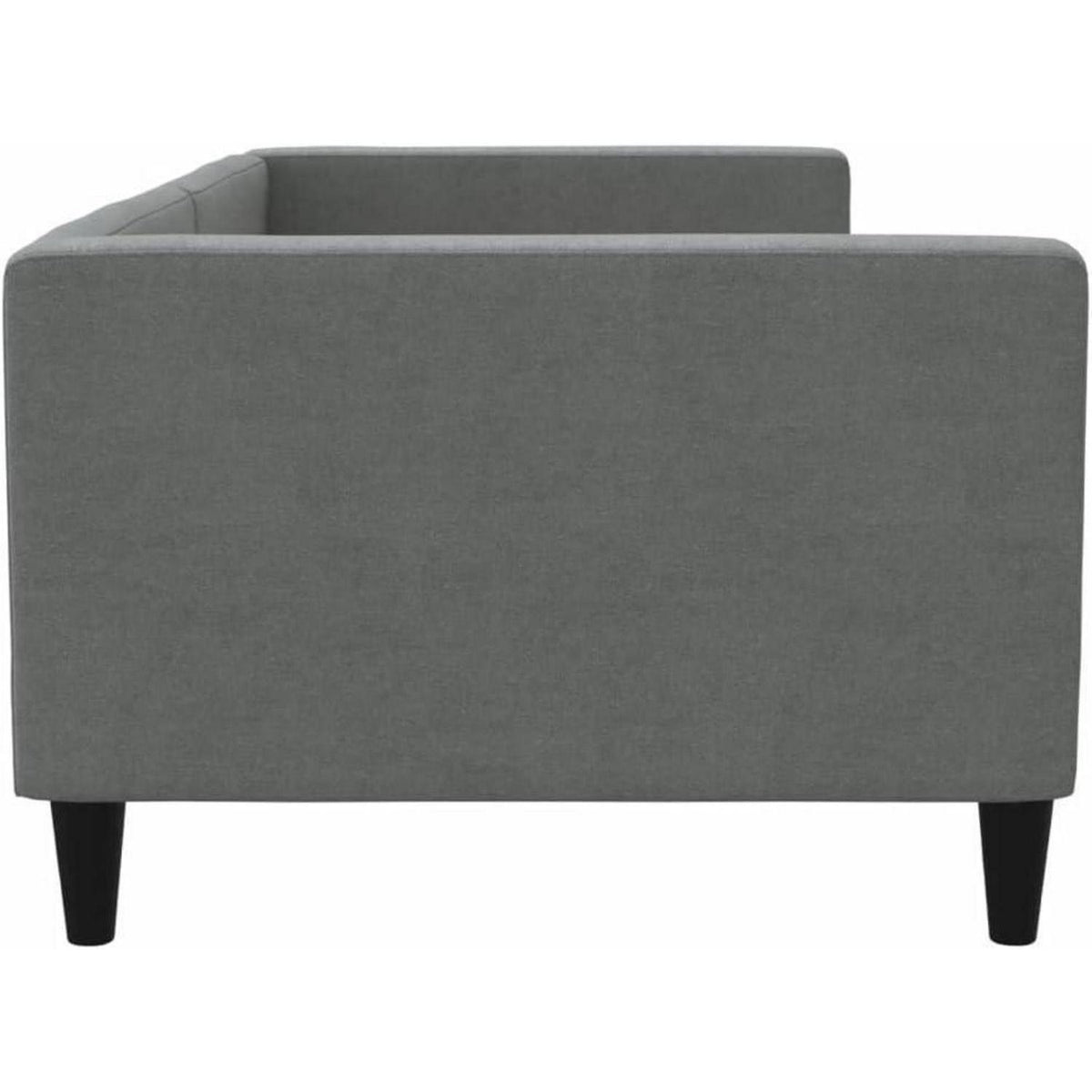 Tagesbett Schlafsofa 2-Sitzer mit Stauraum & Schlaffunktion Dunkelgrau