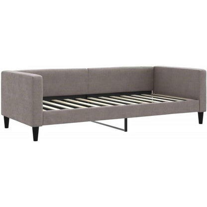 Ausziehbett 2-Sitzer mit Schubladen & Matratze – Taupe 100x200 cm