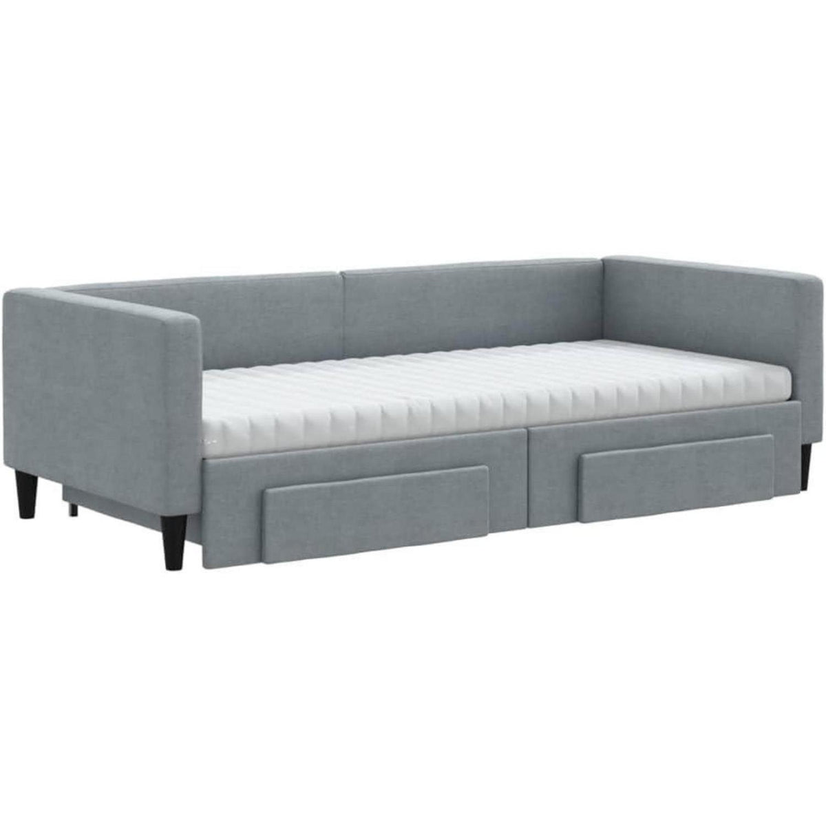 Tagesbett ausziehbar mit Schubladen – Schlafsofa 90x190 cm