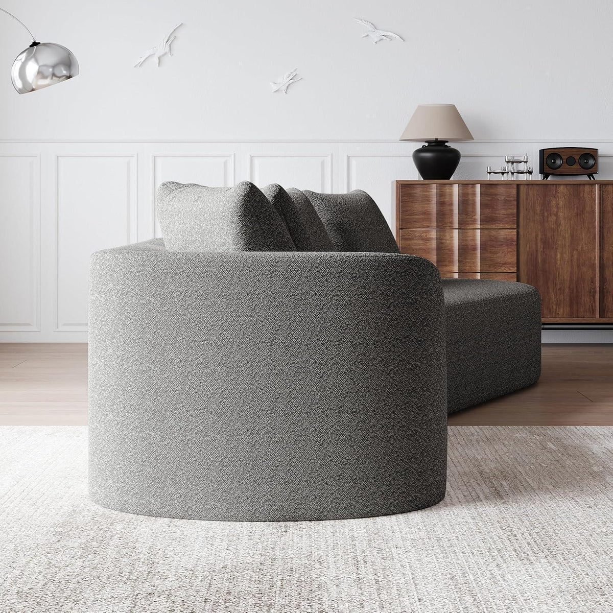 Schlafsofa mit Schlaffunktion, Grau – Komfort & Modernes Design
