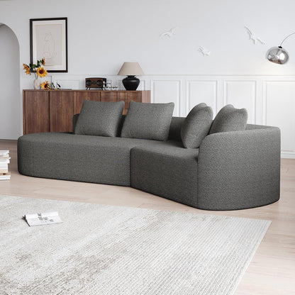 Schlafsofa mit Schlaffunktion, Grau – Komfort & Modernes Design