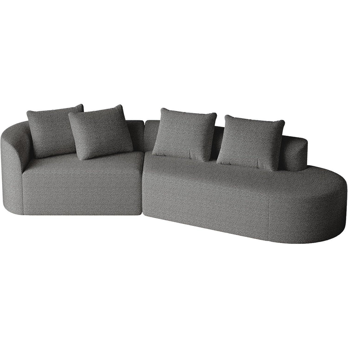 Schlafsofa mit Schlaffunktion, Grau – Bequem & Modern