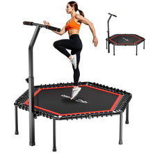 50-Zoll Fitness Trampolin für Erwachsene – Rebounder mit Stahlrahmen