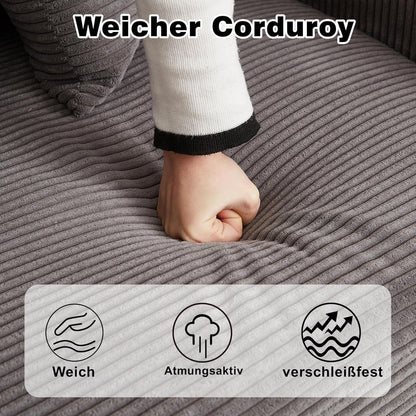Ecksofa mit Schlaffunktion 250x160 cm – Dunkelgrau