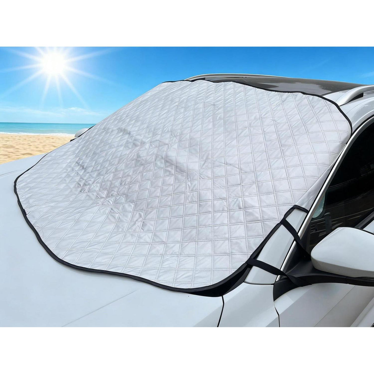 Windschutzscheibenabdeckung Auto – Sonnenschutz & Hitzeschutz (147x116cm)