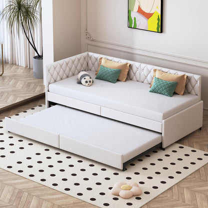 Ausziehbett 180x200 cm mit Flanellbezug & Seitentaschen