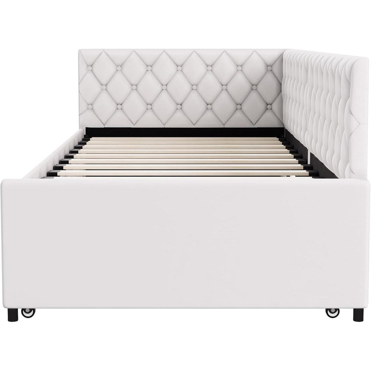 Ausziehbett 180x200 cm mit Flanellbezug & Seitentaschen