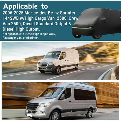 Vollgarage Autoabdeckung Mercedes Sprinter 2006-2025 High Roof