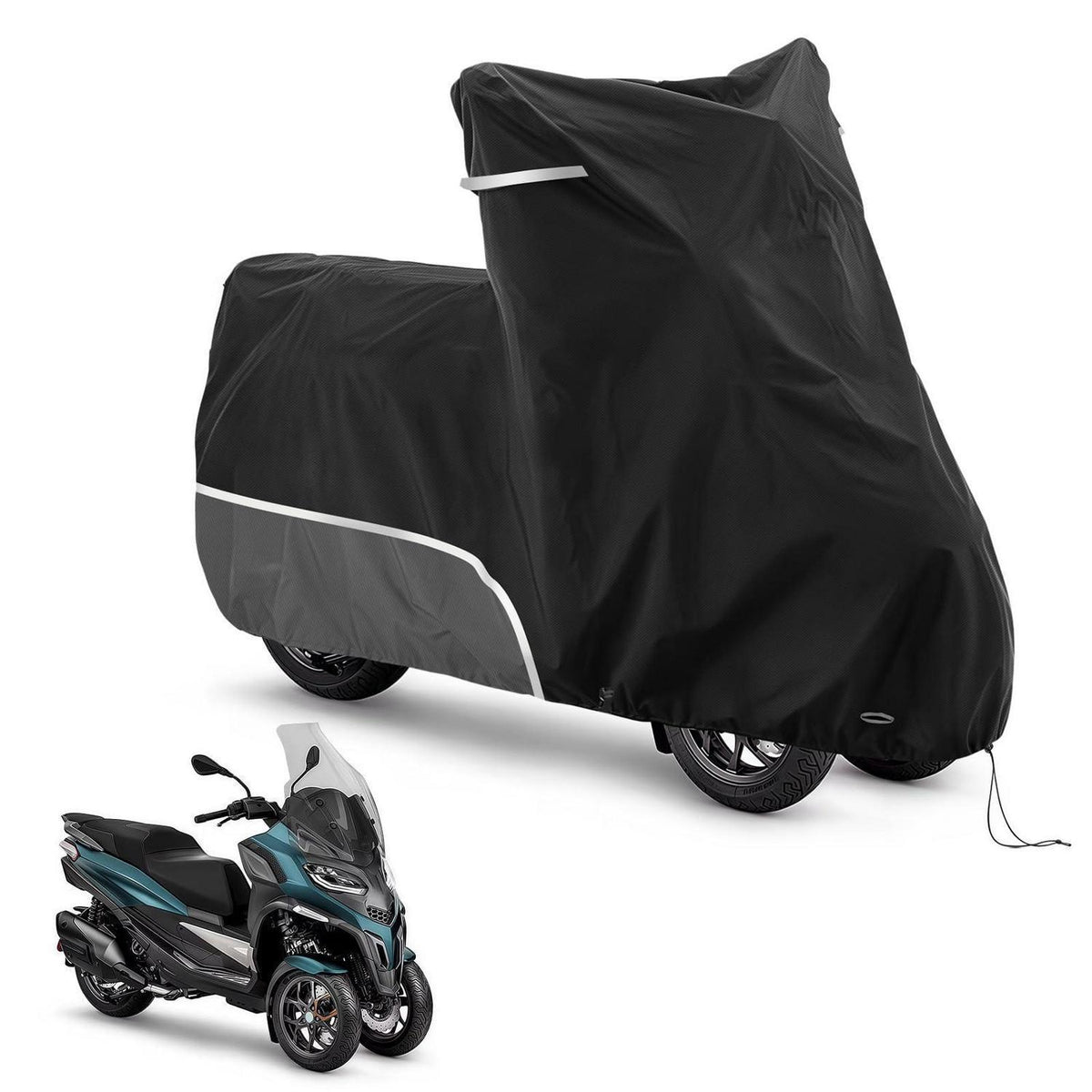 Motorradabdeckung wasserdicht & winterfest für Piaggio MP3 250-530