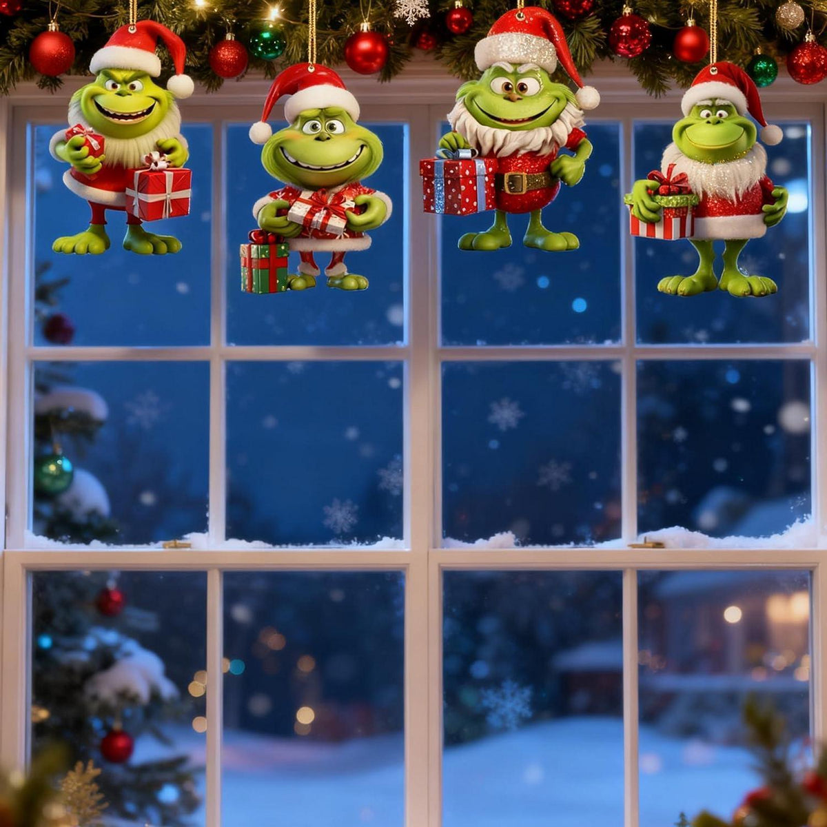 12x Grinch Weihnachtsbaum Anhänger Acryl 2026