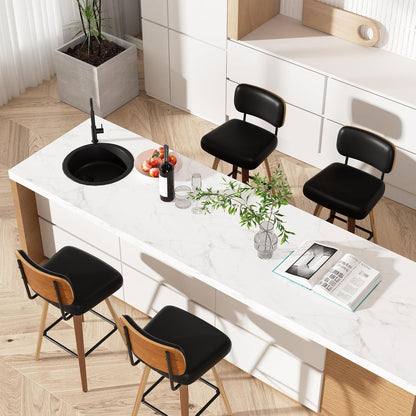 Drehbarer Barhocker 4er Set – Mid-Century Design & Komfort