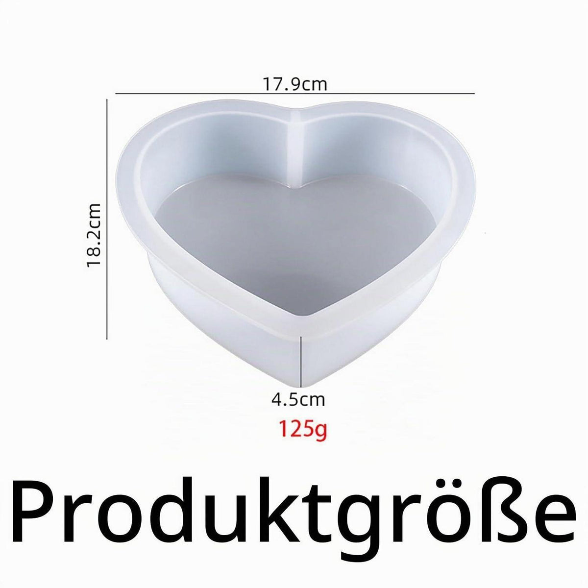 Große Herzförmige Epoxidharz Silikonform für DIY Projekte
