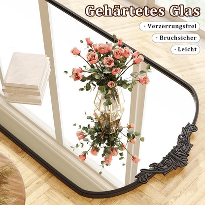 Ganzkörperspiegel Bogen Schwarz | 165x76cm, Vintage Stil