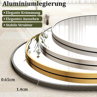 Ganzkörperspiegel Bogenförmig 165x60cm – Stand- & Wandspiegel Gold