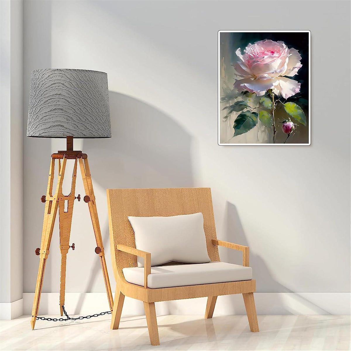 Malen nach Zahlen Erwachsene - Rose Motiv zum Selbermalen