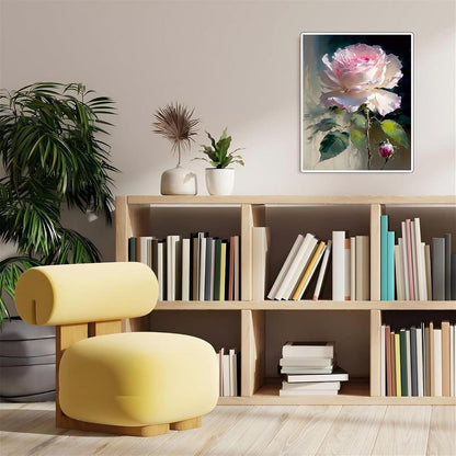 Malen nach Zahlen Erwachsene - Rose Motiv zum Selbermalen