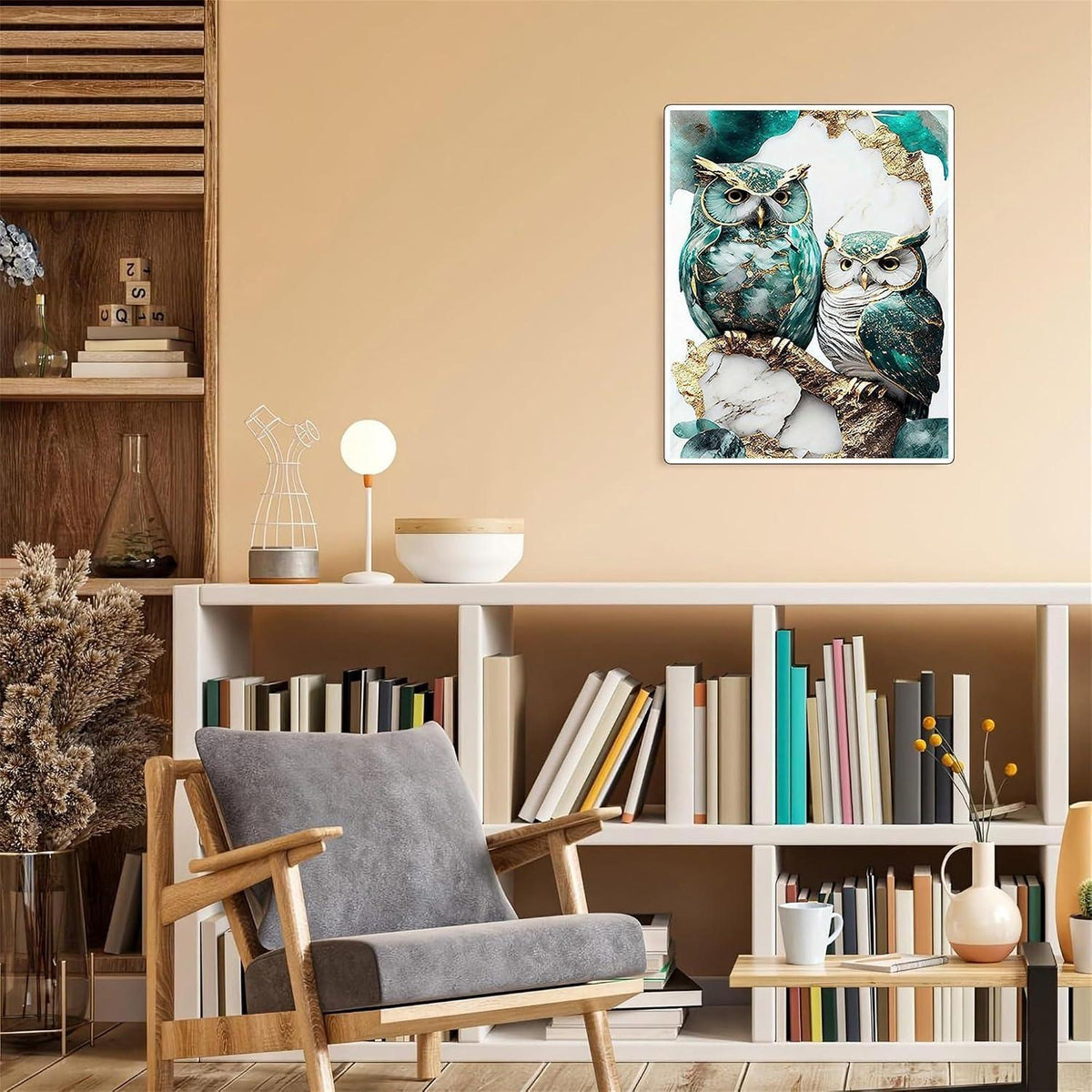 Malen nach Zahlen Eule – Paint by Numbers für Erwachsene