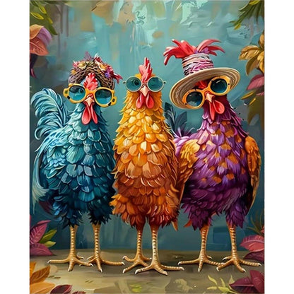 Malen nach Zahlen Huhn – Paint by Numbers für Erwachsene