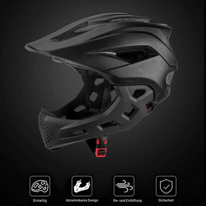 2-in-1 Kinderhelm mit Kinnschutz – Fahrrad, BMX, Skateboard (5-10 Jahre)