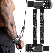 2-in-1 Zughilfen Krafttraining mit D-Ringen, Größe M (17-23cm)