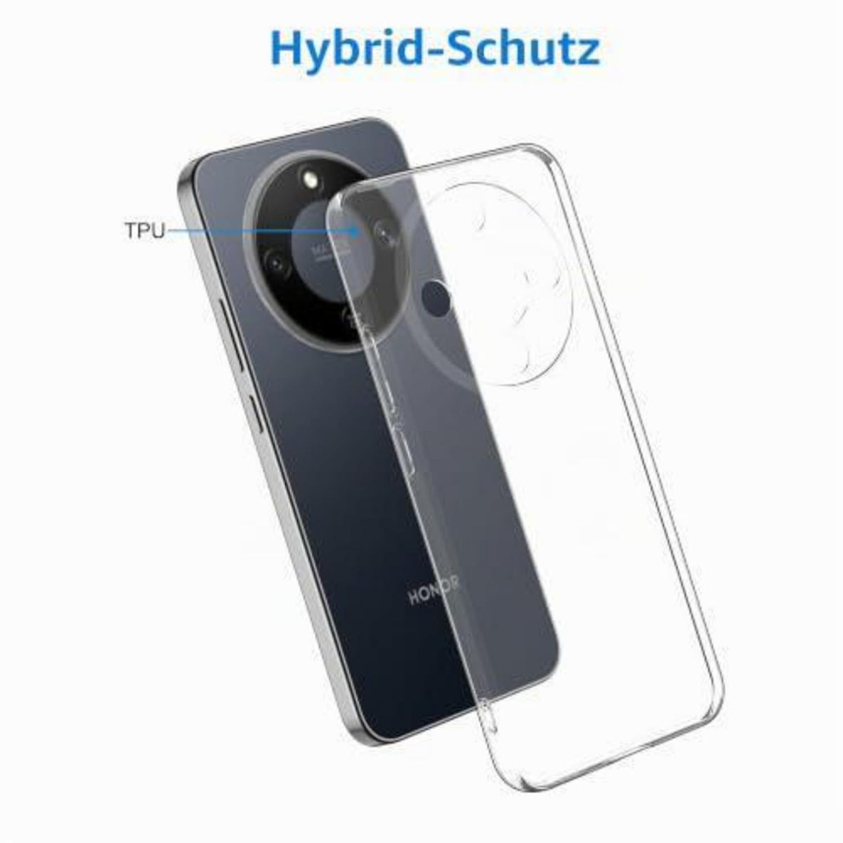 Transparente Hülle für Honor Magic 8 Lite – Kratzfest & Stoßfest