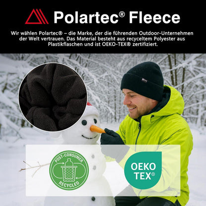 Wärme-Mütze Merino-Wolle mit Fleecefutter, wasserdicht, unisex